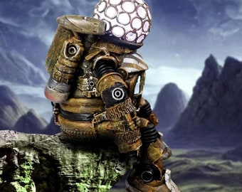 Kitbashed Astronaut Lamp