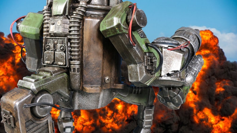 Custom Mech out of Junk and Waterguns