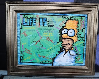 Life is ... Homer Meme Foam Painting