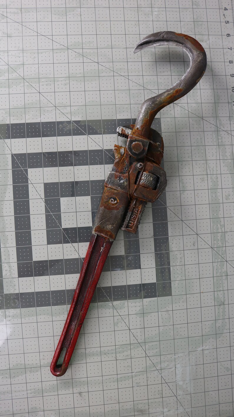 Hooked Pipe Wrench from Fallout 4 Etsy
