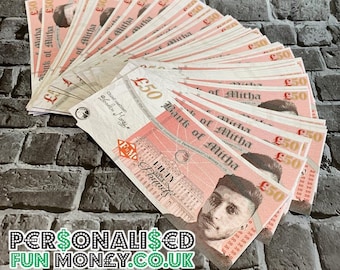 Personalised 5th Birthday Novelty Banknotes Party Bag Fillers