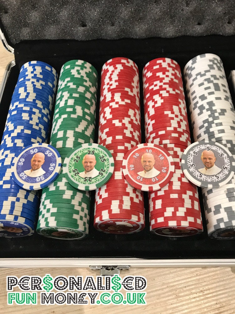 Personalised Poker Set UK Poker Player Gift 500 Poker Etsy UK