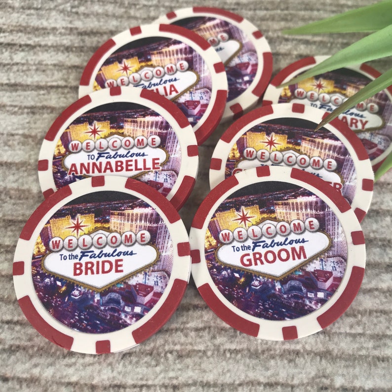 20 X Personalised Poker Chips Customised Casino Chips Made Etsy UK