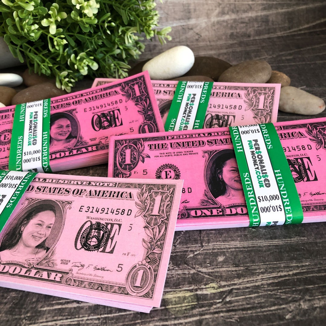 Dólares rosados personalizados Billetes de dólar Dinero Etsy España
