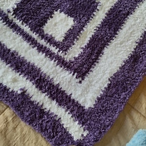 Luxury fur chenille blanket pet blanket crochet cat plaid zdjęcie 10