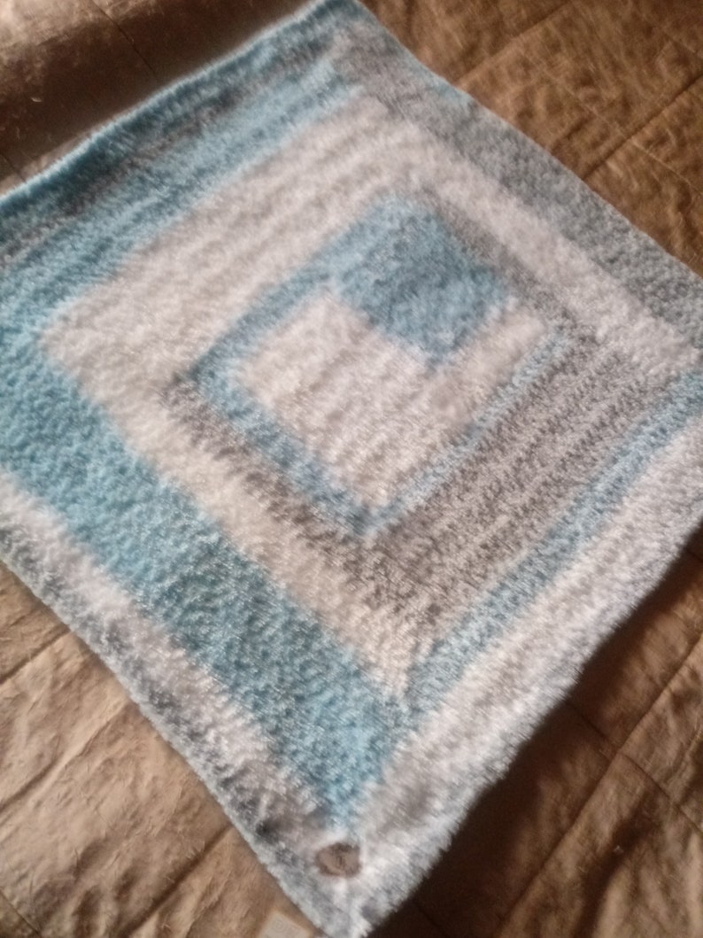 Luxury fur chenille blanket pet blanket crochet cat plaid zdjęcie 2
