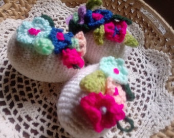 Crochet Easter Eggs , crochet eggs, decorative egg