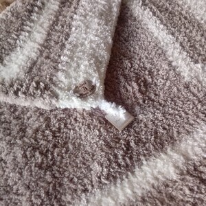 Luxury fur chenille blanket pet blanket crochet cat plaid zdjęcie 8