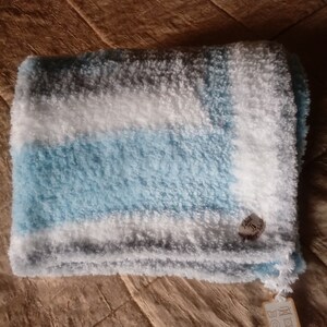 Luxury fur chenille blanket pet blanket crochet cat plaid zdjęcie 6