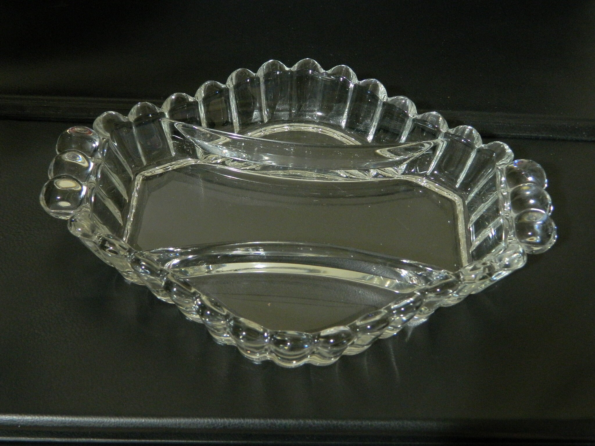 Heisey Glass Co. Crystolite Pattern 1503 Three Part Relish Etsy