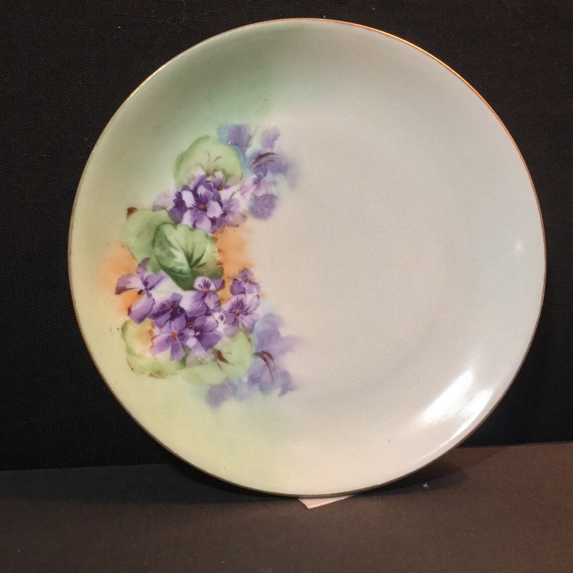 Handpainted Plate by the Buchanan Studios of Indianapolis Etsy