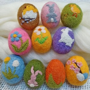 Easter Eggs Ornaments, Easter Eggs, Wool Felt, Felt Eggs, Easter Eggs Gift, Wool Easter Eggs, Handmade Eggs, Felted Easter Eggs