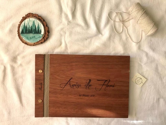 Photo Album Wedding Album Wood Photo Album Custom Wedding Etsy