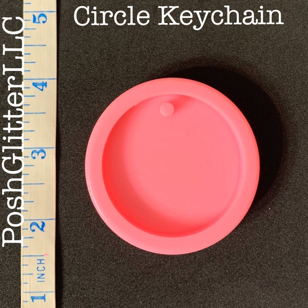 CIRCLE Keychain MOLD - SILICONE - Molds - Shiny Mold - Small