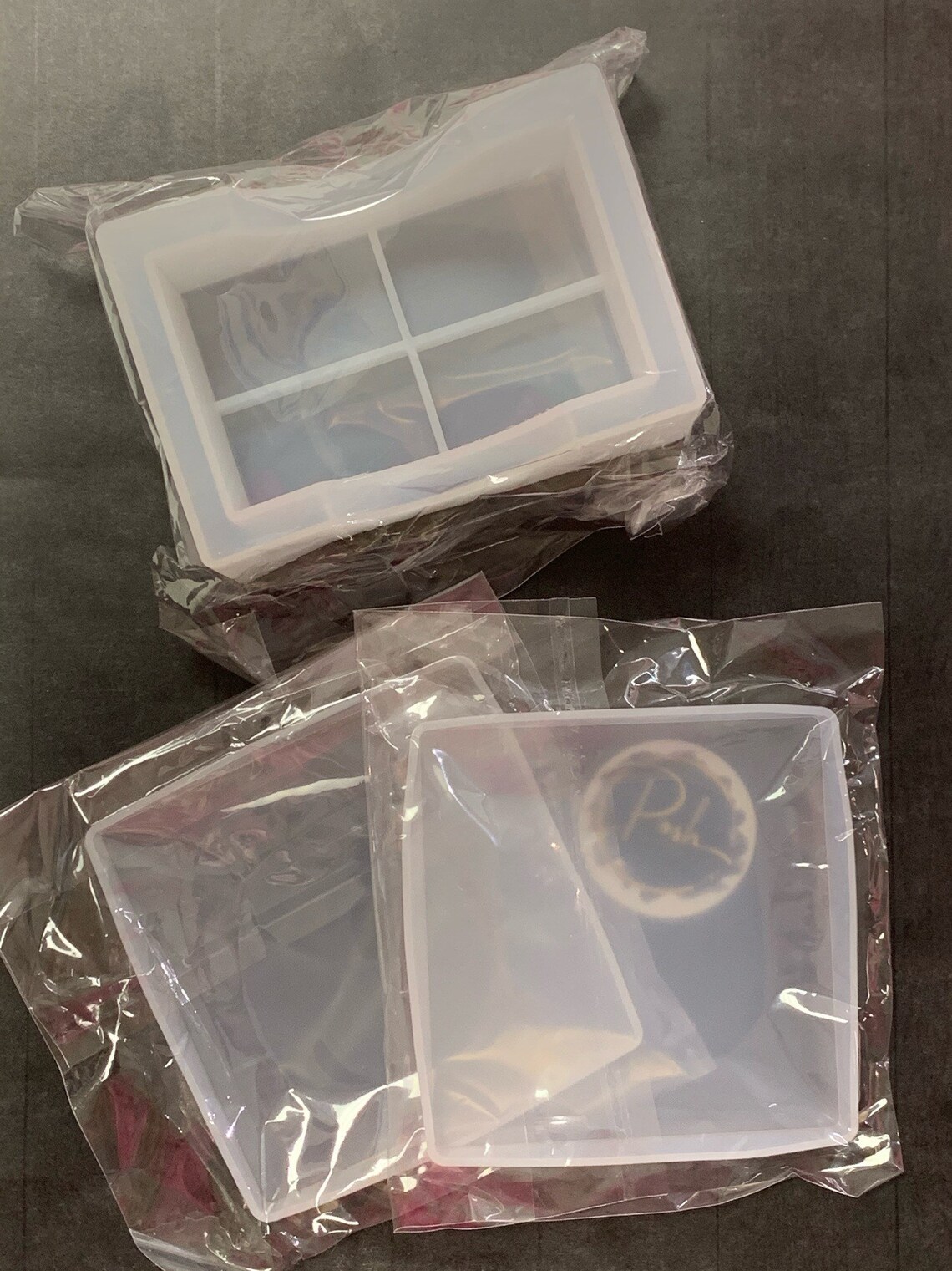 COASTER Mold Set Coaster Holder Mold 3pc Silicone Mold Etsy