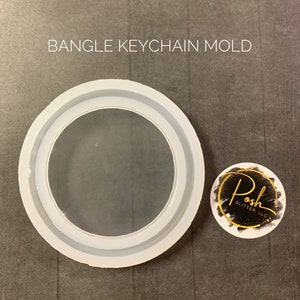 SILICONE BANGLE KEY Chain Mold Small, Bangle Mold, Clay Resin Bangle Mold, Silicone Mold,  Bracelet Mold, Clear Silicone Mold, Jewelry