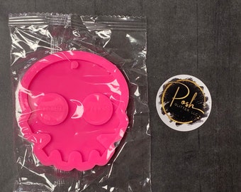 SKULL KEYCHAIN MOLD, Keychain Mold, Silicone Mold, Molds, Shiny Mold, Clay, Freshie, Resin Mold
