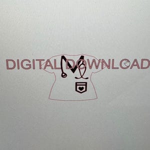 SCRUB TOP Acrylic Blank SVG **Digital File Only**
