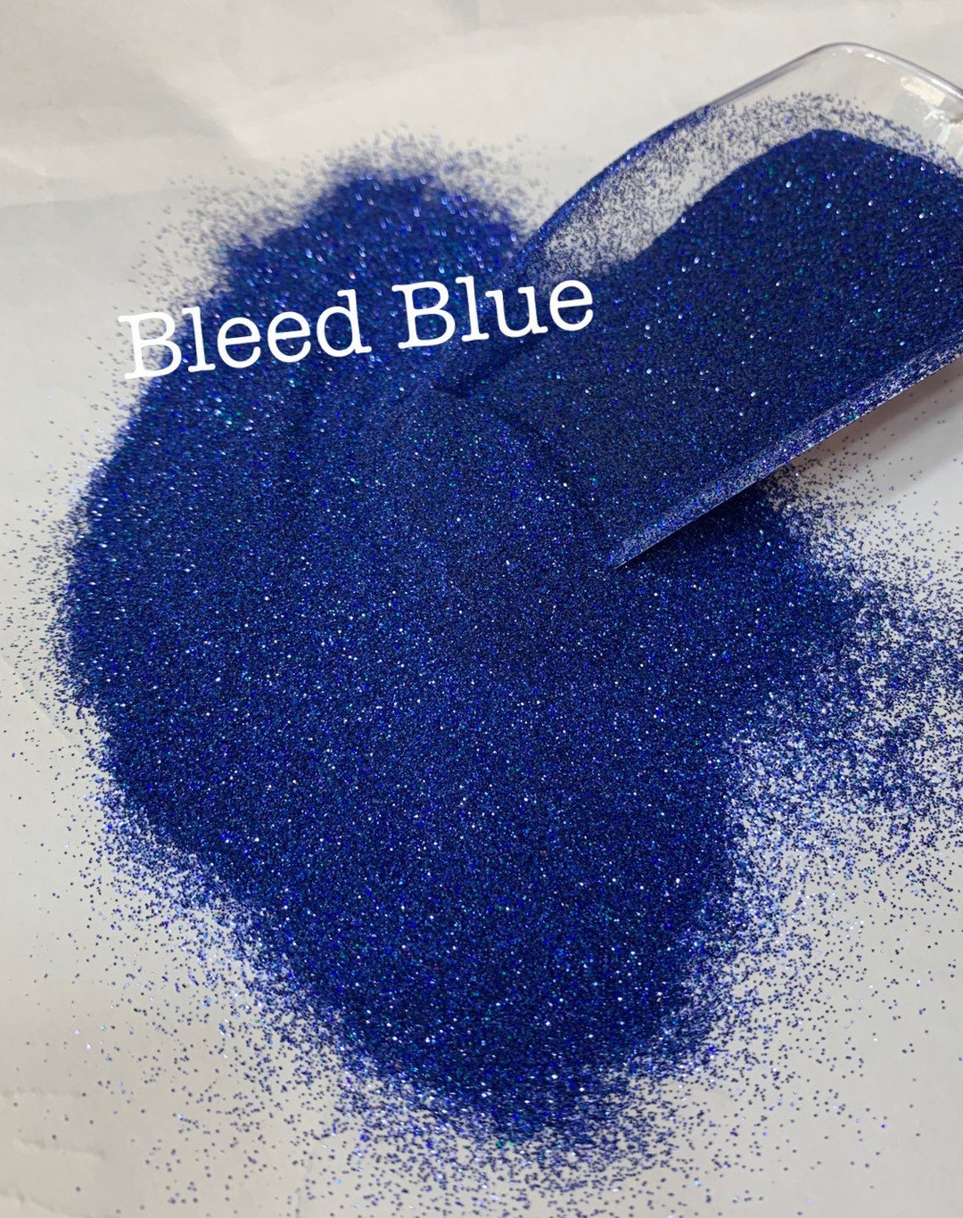 Gleeb Blue BLEED BLUE Blue Holographic Ultra Fine Loose Glitter, Blue Glitter ...