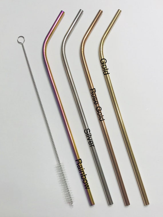 Straight Metal Straws