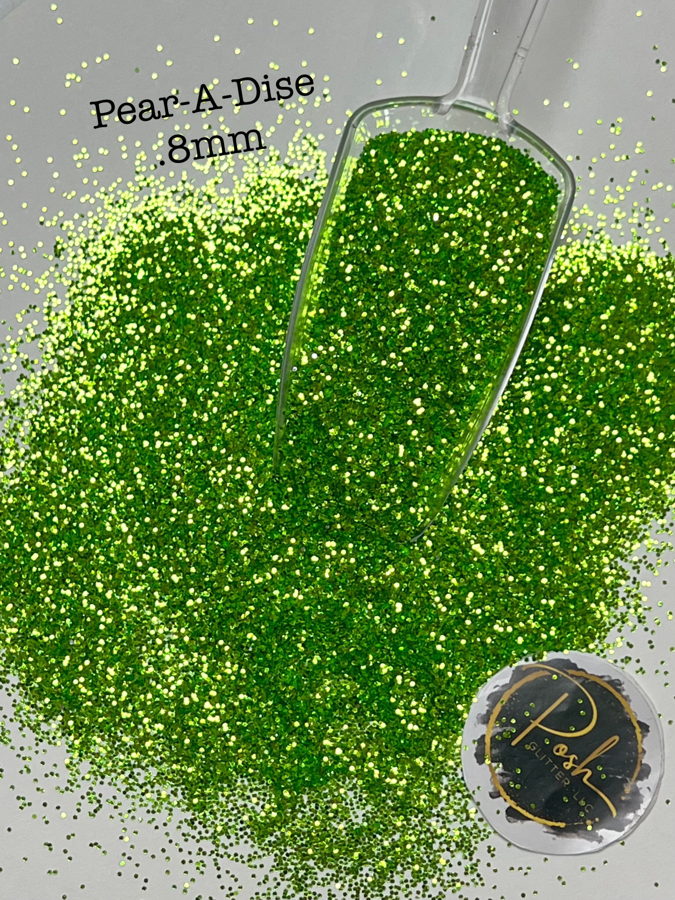 PEAR-A-DISE .8MM - Green Color Shift Glitter- Hex