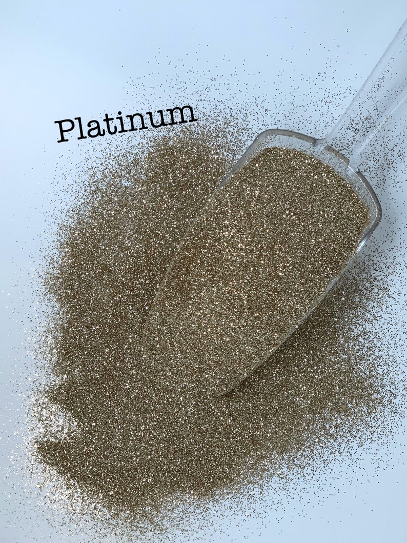 PLATINUM GOLD Glitter Ultra Fine Loose Glitter Polyester Glitter Solvent Resistant Bild 1