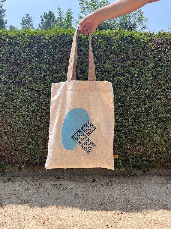 Borsa tote dipinta a mano borsa estiva borsa tote con