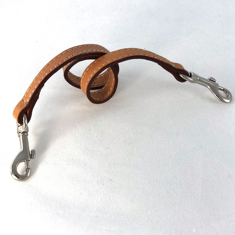 Keychain Lanyard in Natural Tan Leather 17 x 12