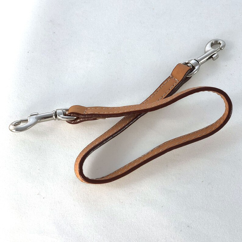 Keychain Lanyard in Natural Tan Leather 17 x 12