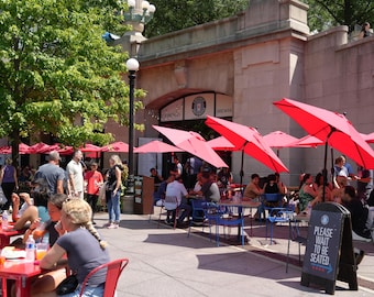 Chicago Brewhouse Riverfront Print: Chicago Skyline Wall Art