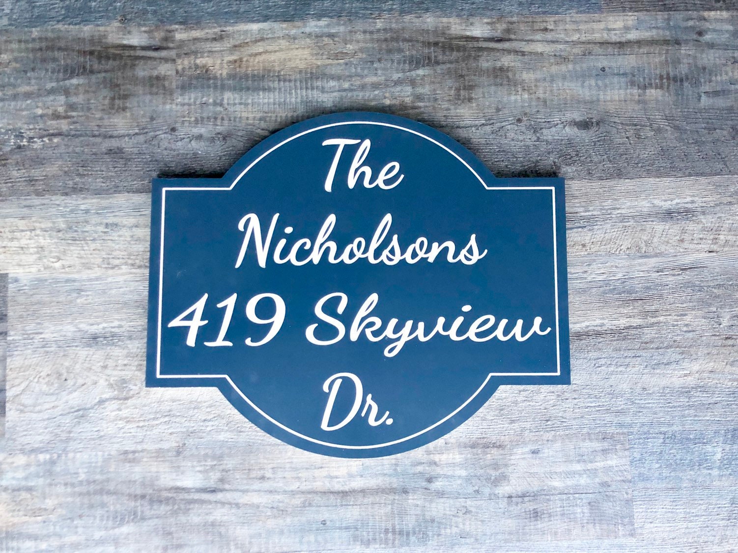 Name and Address sign, Four Line, Outdoor Address Plaque, Carved Address Sign, Customizable