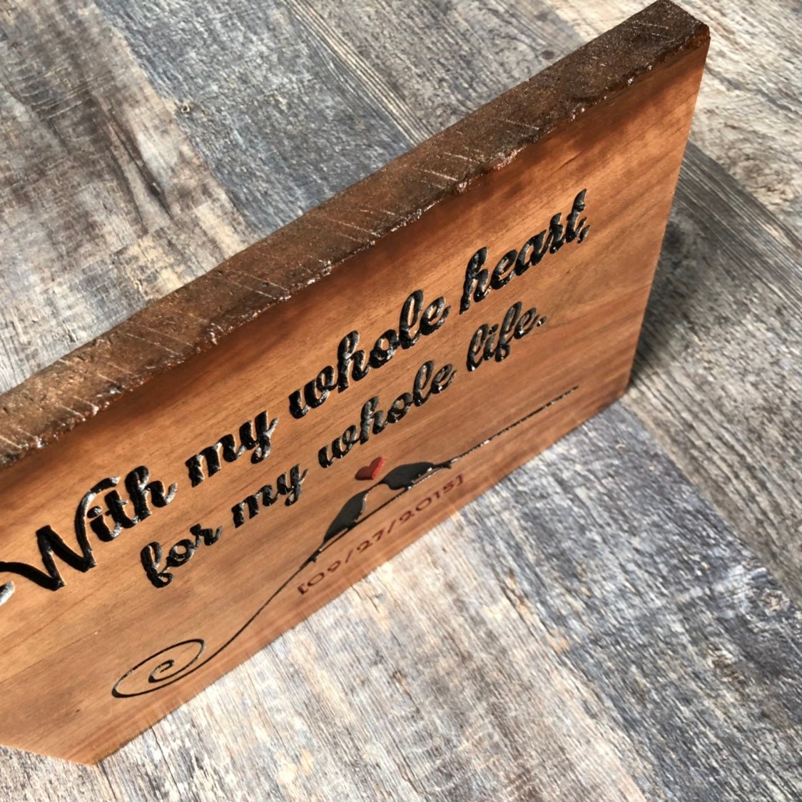 Custom wood anniversary sign wood sign for wedding Etsy