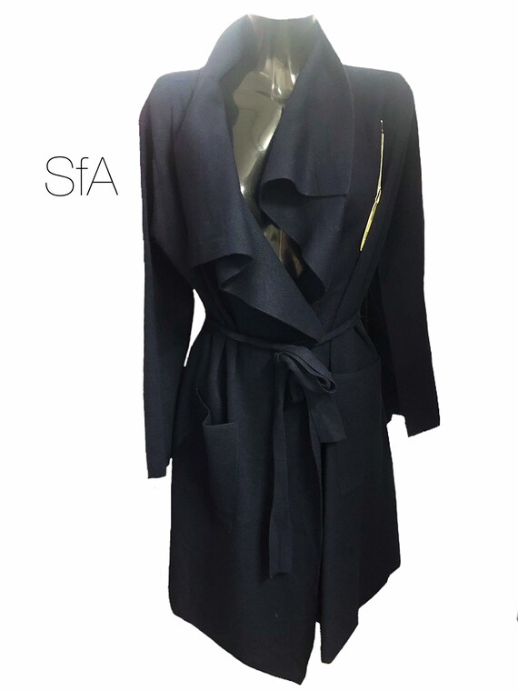 Waterfall long cardigan coat, heavy feel, soft feel. Size UK 12, 14, 16, 18. 2XL