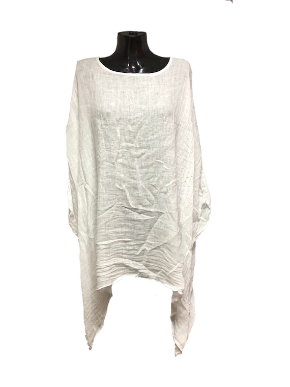 Italian, lagenlook, linen, panel top, in 3 colours, last few remaining. Bat winged, plus size floaty top. 5XL