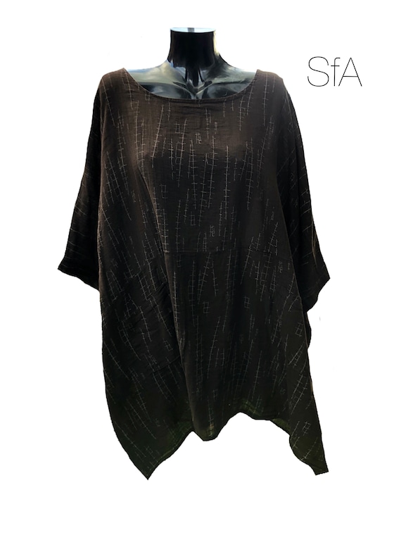 Brown Tunic, PLus SIze, with pockets. SIZE 5XL
