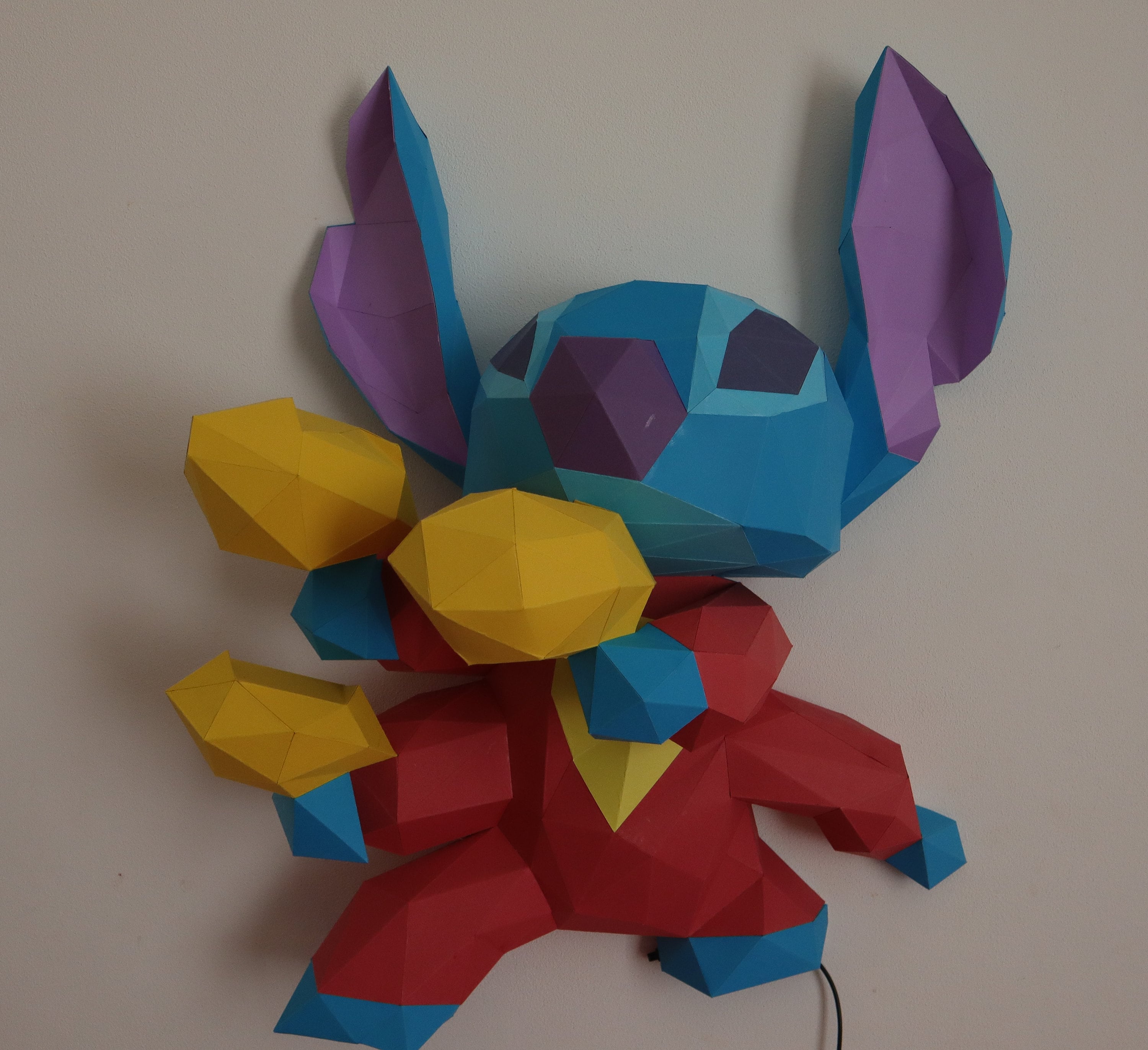 Lilo & Stitch Papercraft DIY PDF SVG Low Poly Origami Etsy UK