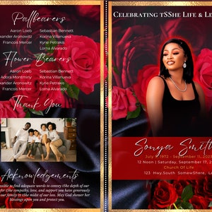 A Rose in the Garden Memorial Funeral Obituary Instant Access