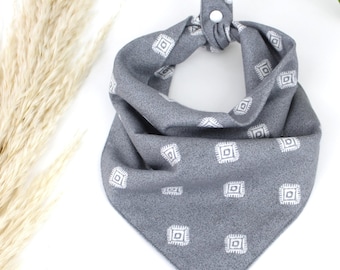 Bandana pour chien aztèque gris