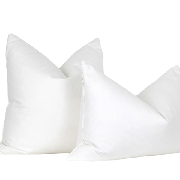 Down and Feather Pillow Inserts Etsy