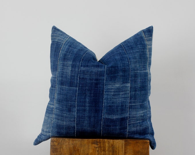 Indigo Mudcloth Pillow Cover for 20X20 Insert Etsy