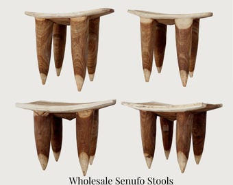 Wholesale Senufo Stools - Set of 4 Stools
