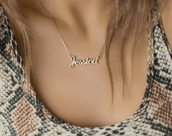 Custom Name Necklace Silver - Gold Name Necklace - Personalized Name Necklace - Nameplate Necklace - Handmade Name Pendant - Name Chains