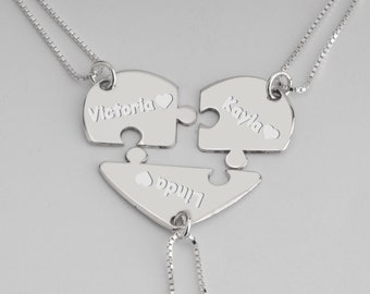 5 Puzzle Necklace Etsy