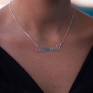 Carrie Custom Name Necklace - Elegant Personalized Silver & Gold Pendant, Engraved Jewelry for Women and Teenage Girls, Unique Gift Idea