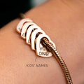 Custom Grandma Bracelet with Grandchildren's Names – Personalized Family Bangle – Thoughtful Birthday Gift for Grandmother product logo