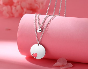 Conjunto de colar mãe e filha, colar combinando para mãe e filha, presente de filha, colar mãe e filha, pingente mãe e filha