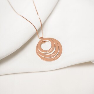 Collana Per Mamma Con Incisione | Regalo Da Figlia O Figlio | Acciaio Inossidabile | Con Sacchetto In Velluto