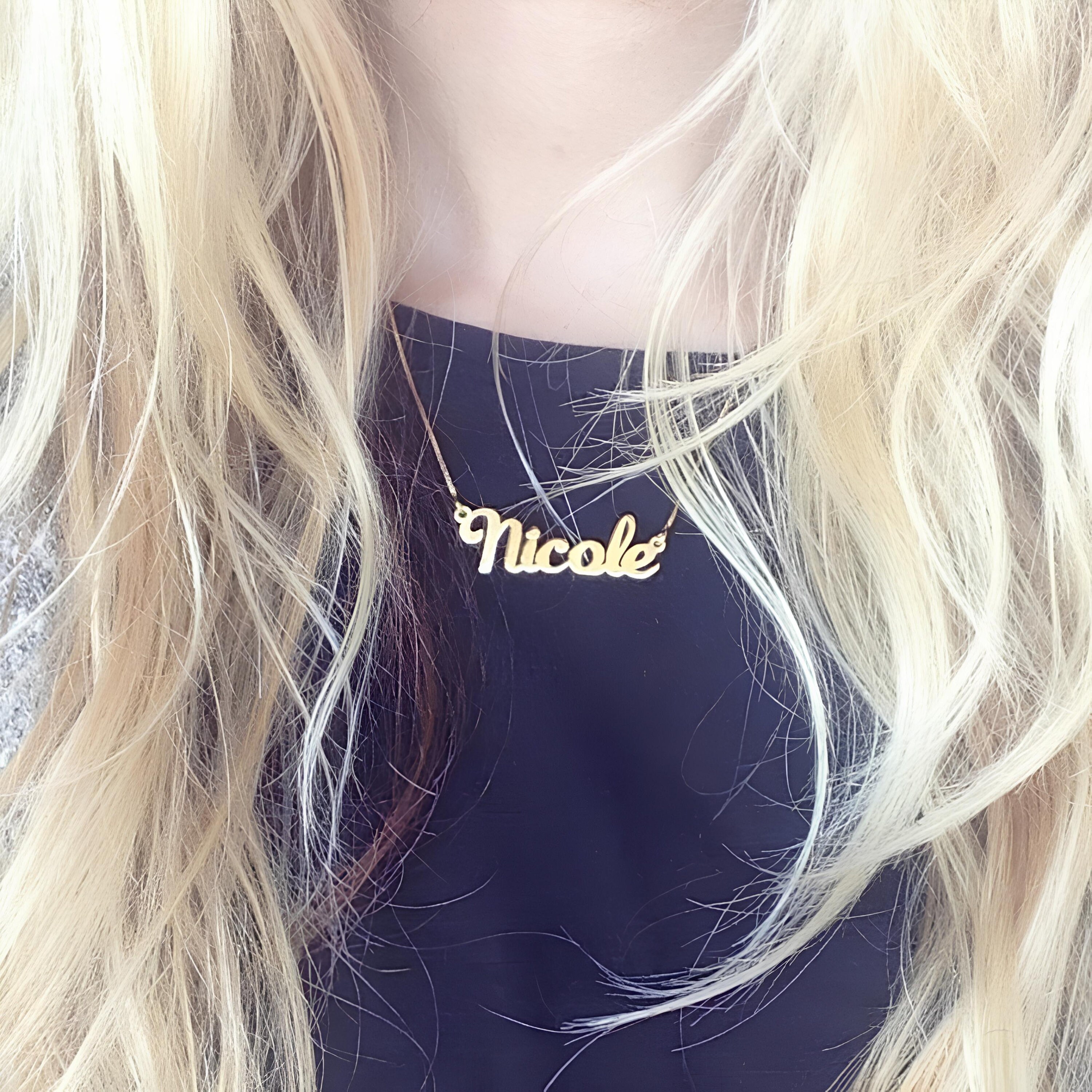 Gioielli con collana con nome personalizzato - Collana con nome in oro rosa personalizzato - Regalo di proposta di damigella d'onore personalizzato, collane per donne - Italia