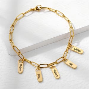 Custom Name Bracelet for Mom – Personalized Bracelet with Kids&#39; Names, Engraved Name Jewelry for Women, Mother Bracelet, Gift for Mom