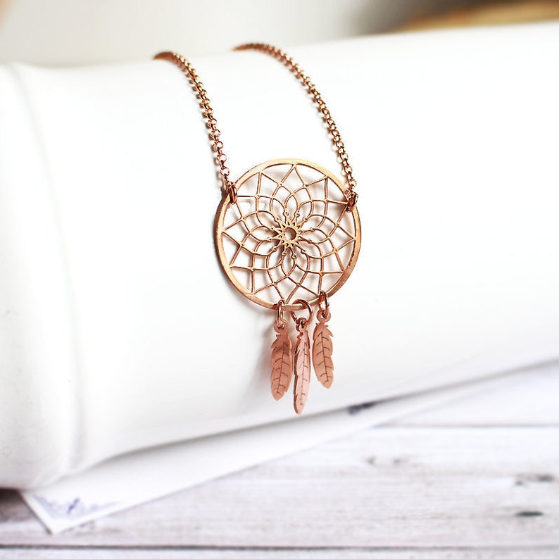 Dream Catcher Necklace Sterling Silver Women Luck Necklace Etsy